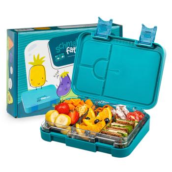 Klarstein schmatzfatz junior, caserolă pentru gustare, 6 compartimente, 21,3 × 15 × 4,5 cm 
