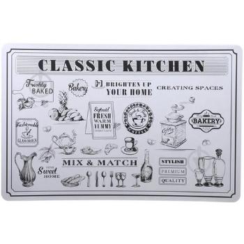 Suporturi farfurii Kitchen gri, 43,5 x 28,5 cm , set de 4 buc.