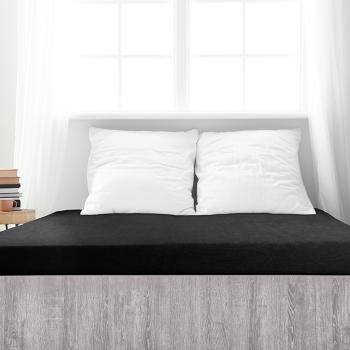 Cearșaf de pat 4Home din frotir Premium negru ,180 x 200 cm, negru, 180 x 200 cm