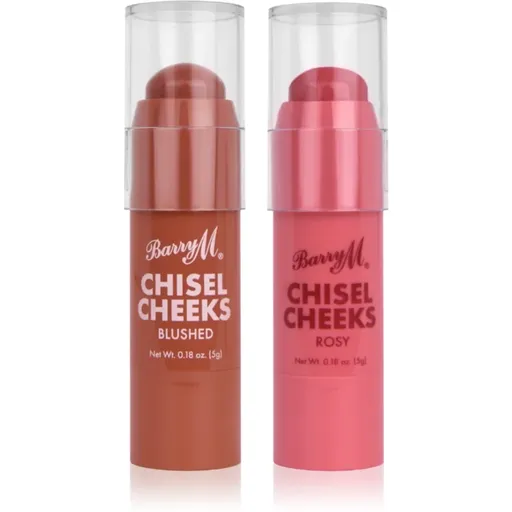 Barry M Chisel Cheeks blush cremos stick duo balení 2x5 g