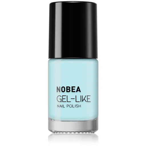 NOBEA Day-to-Day Gel-like Nail Polish lac de unghii cu efect de gel culoare #N67 Sky blue summer 6 ml