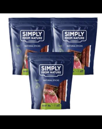 SIMPLY FROM NATURE Recompense Sticks pentru caini, cu vita 3 x 7 buc