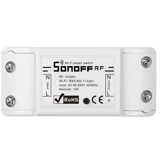 Releu wireless Sonoff Basic RF 433 Sonoff RFR2, 10A 6920075775709