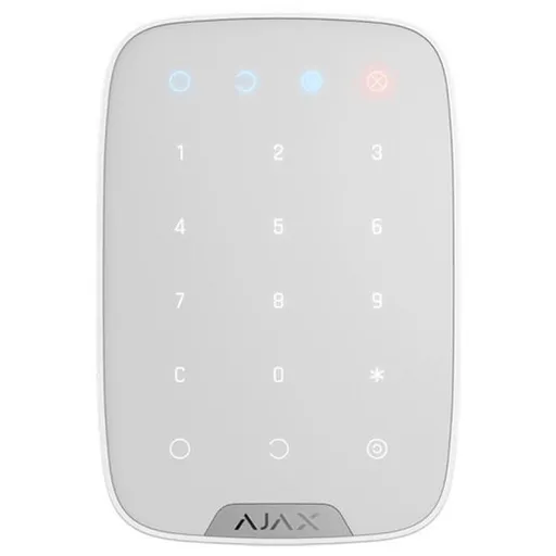 Tastatura wireless AJAX Keypad WH, alb