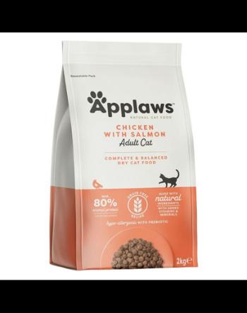 APPLAWS Adult Chicken &amp; Salmon 2 kg Hrana uscata pisica adulta, cu pui si somon