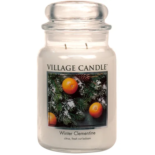 Village Candle Lumânare parfumată în sticlă Winter Clementine 602 g