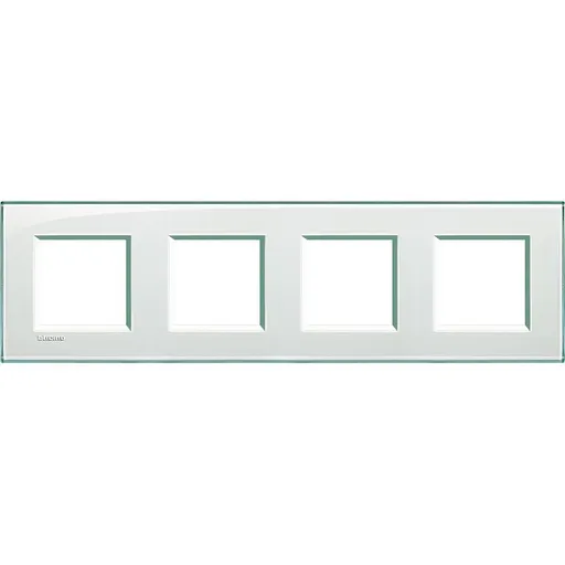 Rama ornament 4 posturi ( 2x4P ) Bticino Living Light LNA4802M4KA, aquamarine