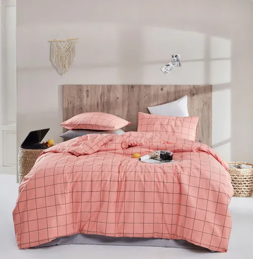 Lenjerie de pat dubla Super King (US) (ES), L'essentiel Maison, Piga, Pulbere / Gri