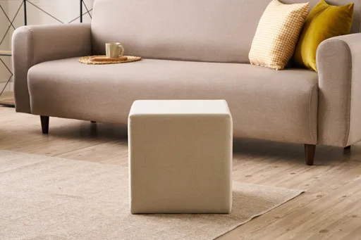 Taburet, Atelier del Sofa, 825BLC5106, Lemn, Bej