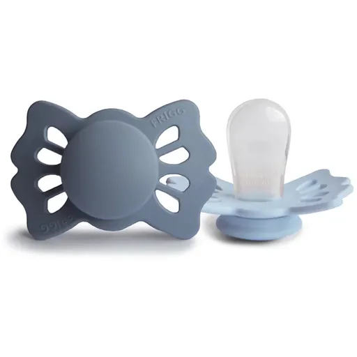 FRIGG Lucky Size 1:0-6 months suzetă Slate/Powder Blue 2 buc