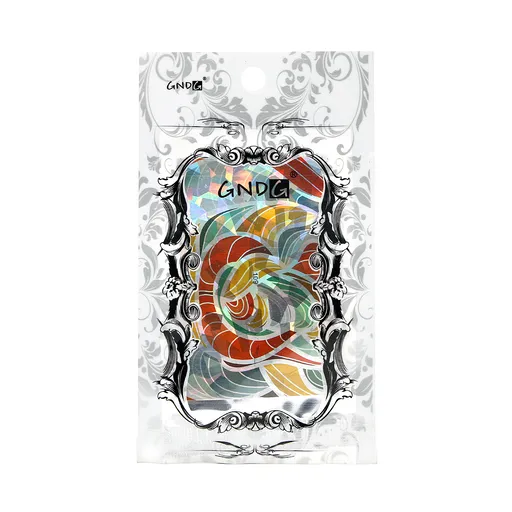 Abtibild decor pentru unghii, GND 109, model sticla sparta