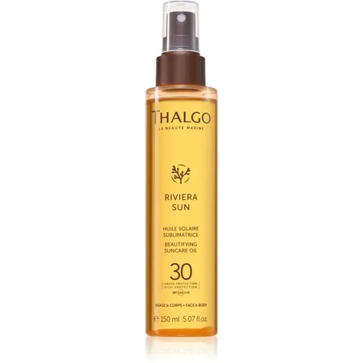 Thalgo Riviera Sun Beautyfying Suncare Oil SPF30 ulei hranitor uscat pentru piele bronzata SPF 30 150 ml