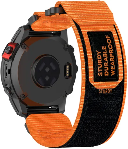 4wrist Curea Velcro pentru Garmin 22 mm - Orange