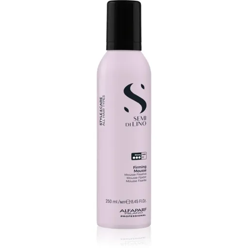 Alfaparf Milano Semi di Lino Style&Care Firming mousse spuma pentru fixare puternica pentru păr 250 ml