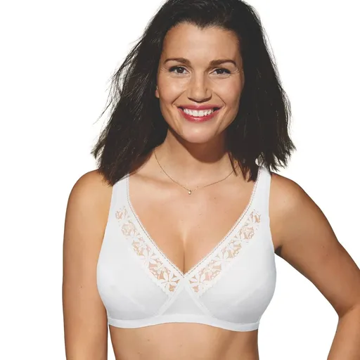 Pachet de două sutien fără sârmă Playtex Coeur Croisé brodat