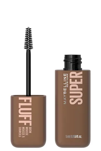Maybelline Gel pentru sprâncene pentru un aspect plin și voluminos Superfluff (Brow Mousse) 5 ml 255 Soft Brown