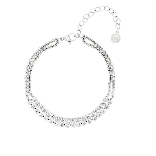 Oliver Weber Brățară dublă din oțel cu zircon cubic Cryston Lumiere 32443