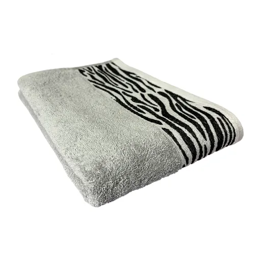 Prosop de baie Waves, ET 2000 IMPEX, 70x130 cm, bumbac, gri