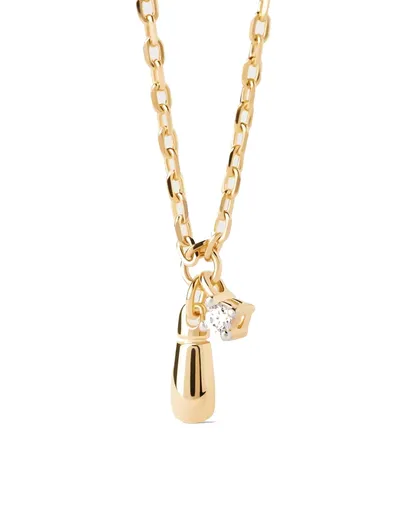 PDPAOLA Colier fin placat cu aur Kira Essentials CO01-972-U (lanț, pandantiv)