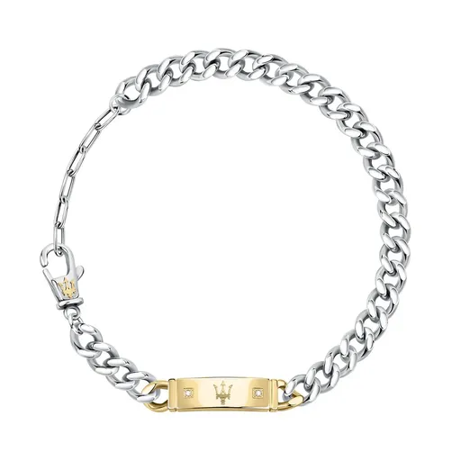 Maserati Brățară bicoloră elegantă pentru bărbați Diamonds JM221ATY07
