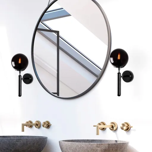 Aplica de perete, Opviq, 942FLG1311, Negru