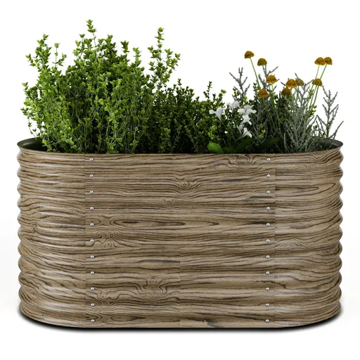 Blumfeldt High Grow Straight ghiveci, 913 L, Ergonomic, Rezistent la intemperii, Bază deschisă