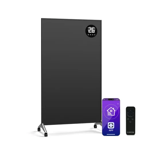 Klarstein Wonderwall Smart Bornholm Încălzitor cu infraroșu, 800 W, Control inteligent, montaj pe perete, Afișaj LED
