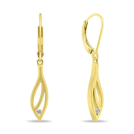 Brilio Silver Cercei frumoși placați cu aur cu zirconi EA894Y