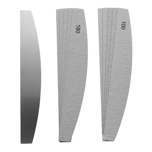 Pila cu baza metalica+10 rezerve 100/180 Oranjollie