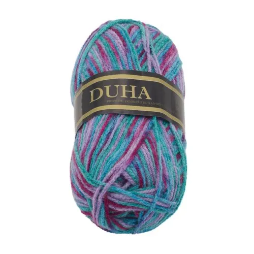 Fir DUHA turcoaz, roz, violet , 50 g / 150 m, turcoaz