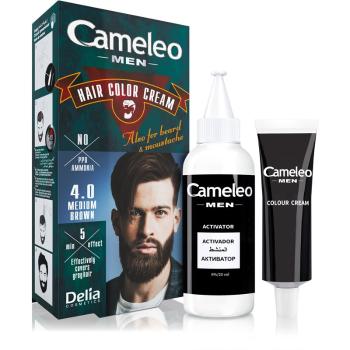 Delia Cosmetics Cameleo Men culoare par culoare 4.0 Medium Brown 30 ml