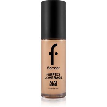 flormar Perfect Coverage Mat Touch Foundation machiaj cu efect matifiant pentru piele mixta spre grasa culoare 301 Soft Beige 30 ml