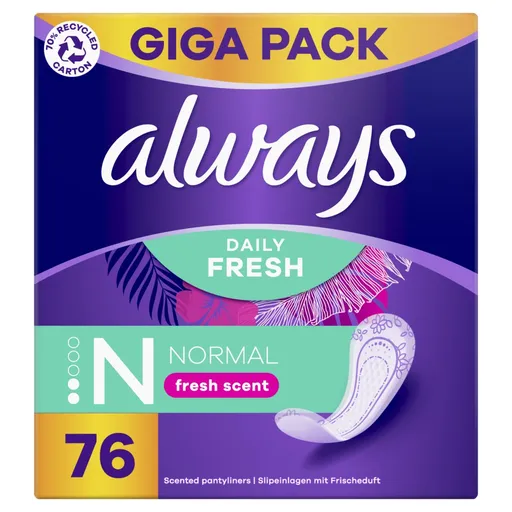 Always Absorbante Daily Fresh Normal Fresh Scent 76 buc