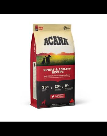 ACANA Sport &amp; Agility hrana uscata pentru caini activi, foarte activi 17 kg