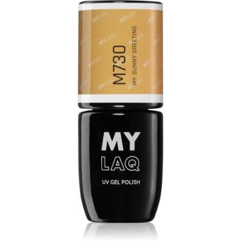 MYLAQ UV Gel Polish lac de unghii sub forma de gel culoare My Sunny Greeting 5 ml