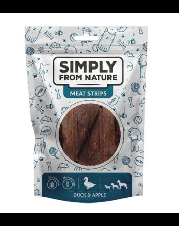 SIMPLY FROM NATURE Meat Strips Snack rata si mar pentru caini 80 g