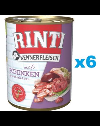 RINTI Kennerfleisch Ham cu sunca 6x800 g hrana umeda caine