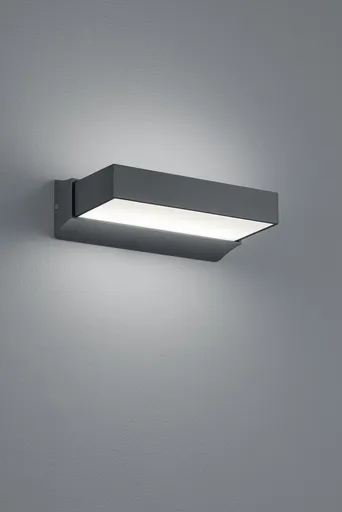 Aplica de perete pentru exterior Cuando, TRIO, 23.2x13.5x7 cm, 11W, 1x SMD, aluminiu, antracit