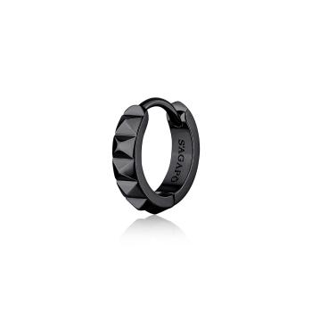 S'Agapõ Cercel negru single rotund Proud SPD36