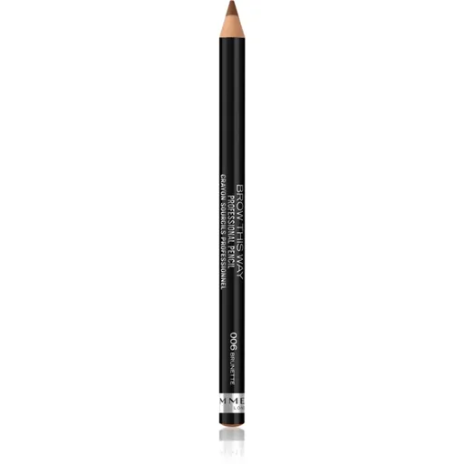 Rimmel Brow This Way creion pentru sprancene cu pensula culoare 006 Brunette 1,4 g