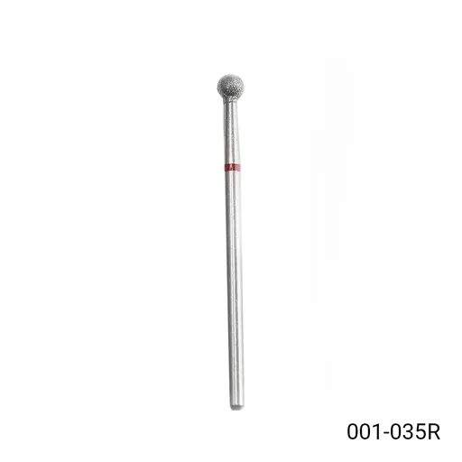 Bit (Cap) Freza Unghii pentru Cuticula, Sfera, Briu Rosu 001-035R