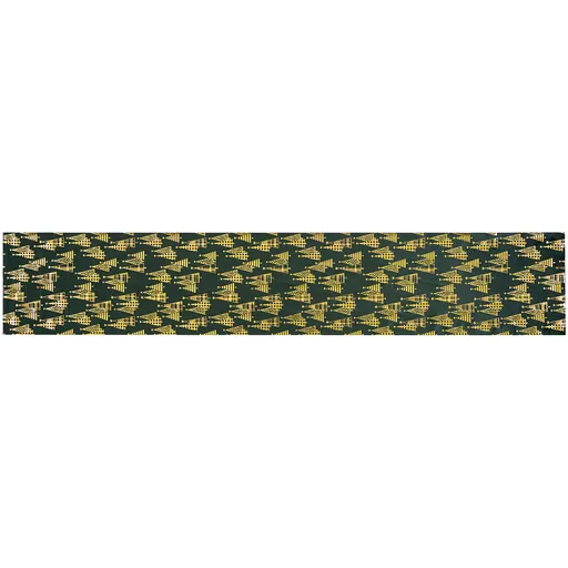 Țesătură decorativă de Crăciun Velvet, verde,  28 x 150 cm