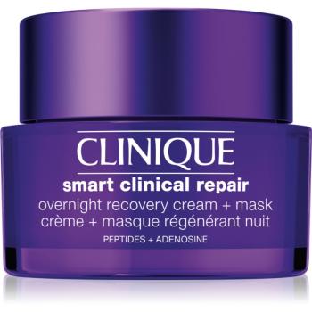 Clinique Smart Clinical™ Repair Overnight Cream & Mask mască și cremă de noapte hidratantă pentru regenerarea și reînnoirea pielii 50 ml