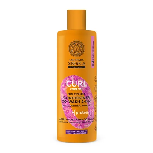Natura Siberica Balsam de proteine 2in1 pentru păr creț și ondulat Curl Control (Conditioner Co-Wash 2-in-1) 400 ml