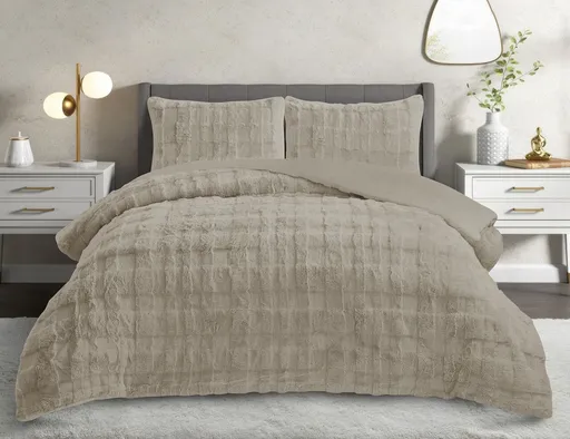 Set pilota si perna, L'essentiel Maison, Rabbit, Poliester, Bej deschis