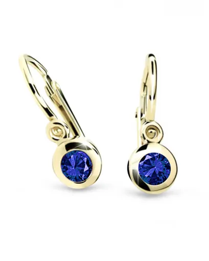 Cutie Jewellery Cercei din aur pentru copii C1537-10-X-1 albastru