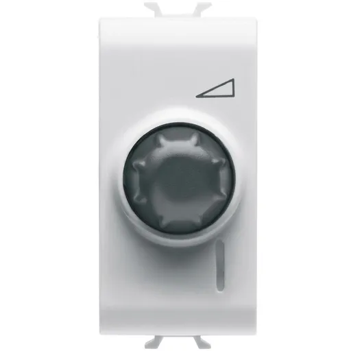 Variator rotativ cap scara 1 modul Gewiss Chorus GW10567, 100-500W, alb