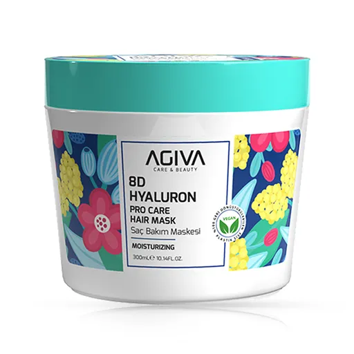Masca hidratanta pentru par - AGIVA -  8D Hyaluron - 300 ml