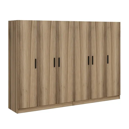Dulap pentru haine, Hanah Home, Kale, 270x210x52 cm, Dore