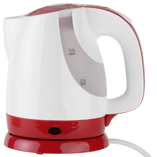 Cana electrica Oliver Voltz OV51230F, 1300W, 0.9 L, Alb/Rosu